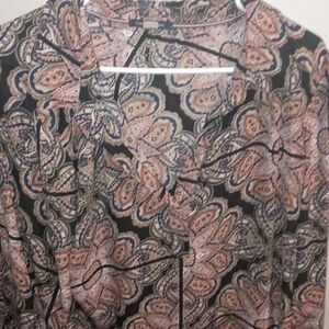 Tommy Hilfiger Paisley Print Shirt - Black and Pink